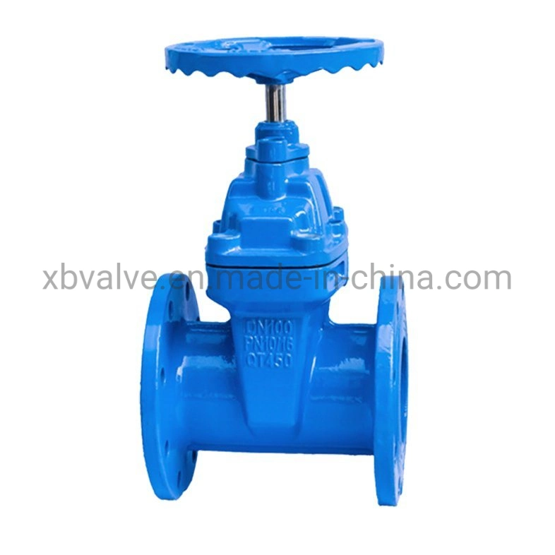 Factory Price Most Popular DIN F4 Water Seal Soft Seal Resilient Seat Ductile Iron Cast Iron Gate Valve, Ss Sluice Valve