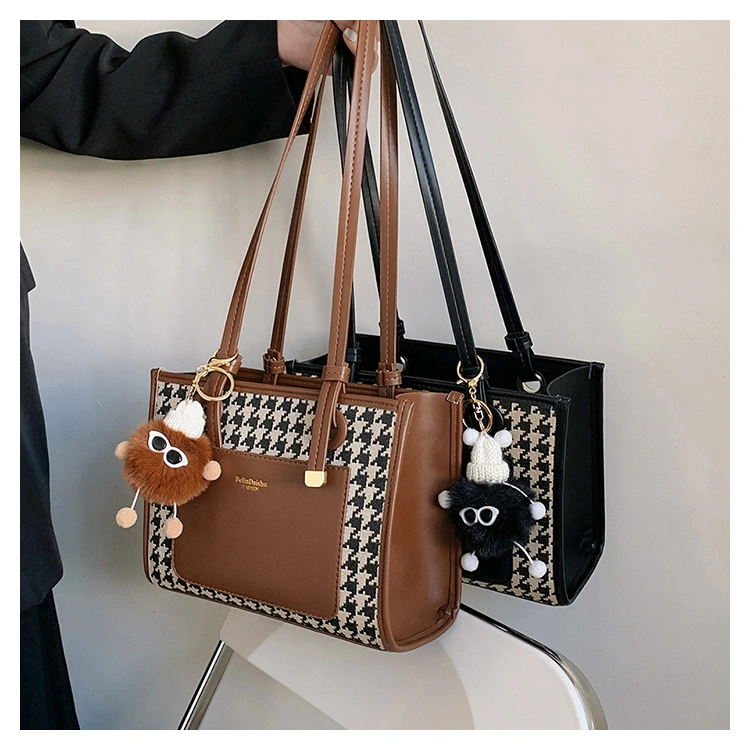 Highly Qualitatively Lady Tote Bag Fashionable PU with Fabric for Ladies Shopper Handbag Designer Specially Hand Bags