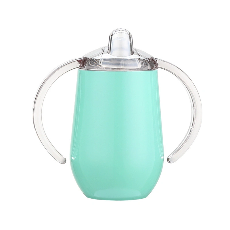 Sublimation Stainless Steel Children Sippy Wine Cups with Two Handle