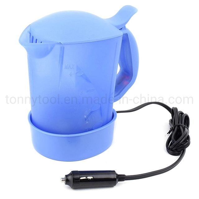 Mini Electric Travel Kettle, 700cc 12 Volt Kettle for Car with 2 Cups and a Mounting Tray