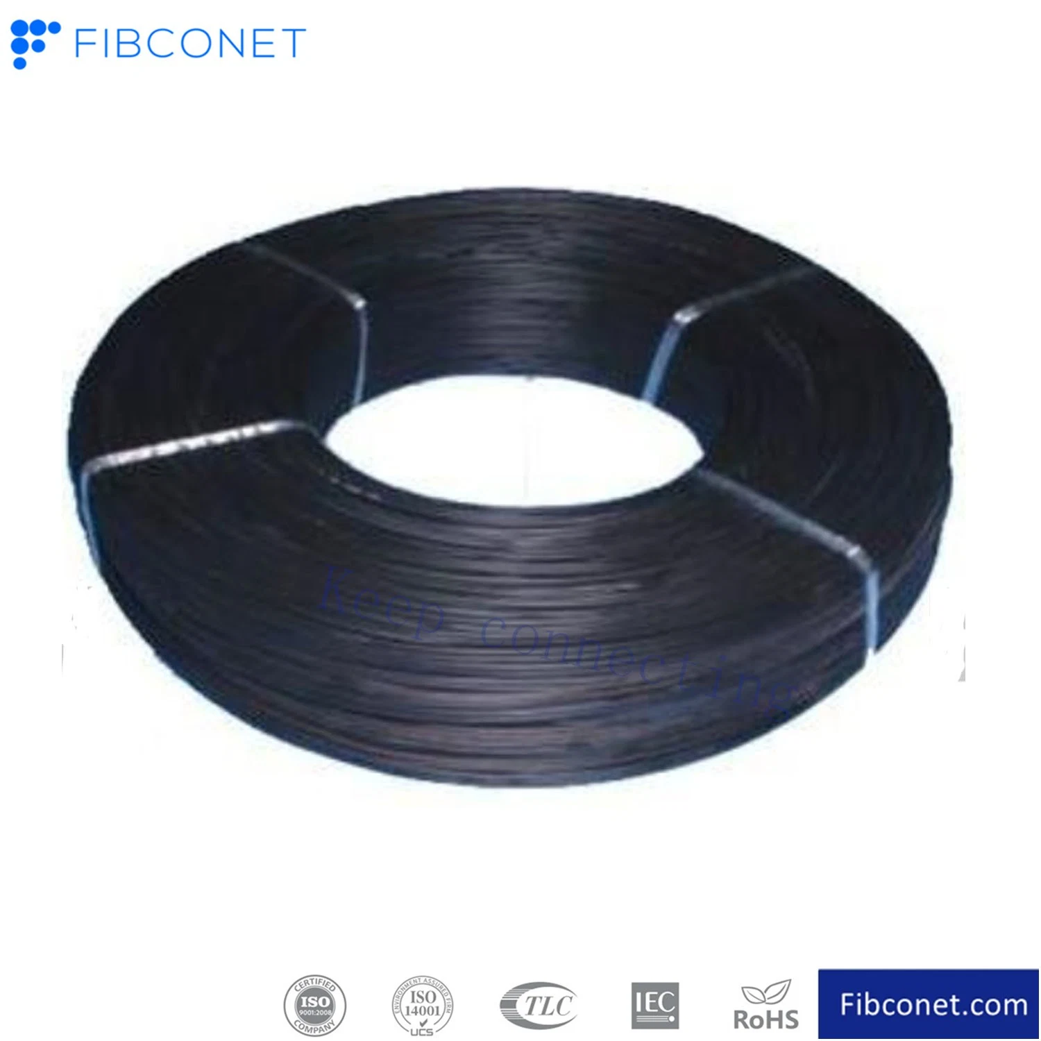 Cinta de aluminio trenzado chaquetas GYTA doble cable de fibra óptica