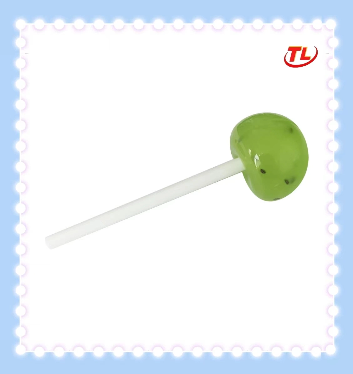 OEM Lollipop Fruit Hard Candy with Mix Fruit Flavor with Safe Paper Stick