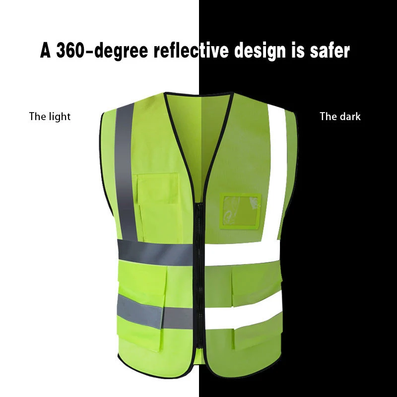 Chaqueta de seguridad Construcción Trabajo de alta visibilidad ropa reflectante Seguridad reflectante Chaleco de seguridad