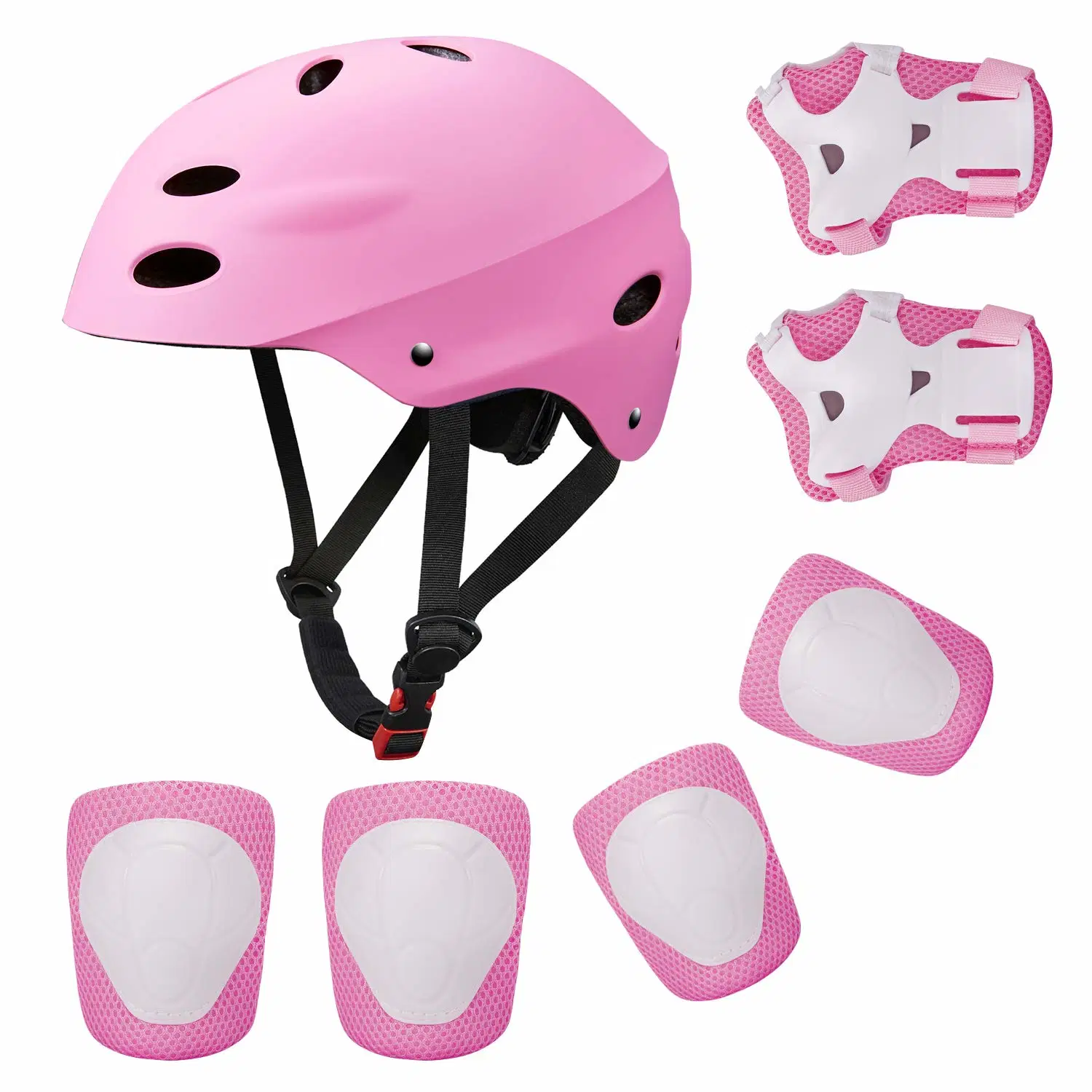 Outdoor Elbow Pads Knee and Wrist Guard Adult Children Helmet Protective Gear Set for Skating