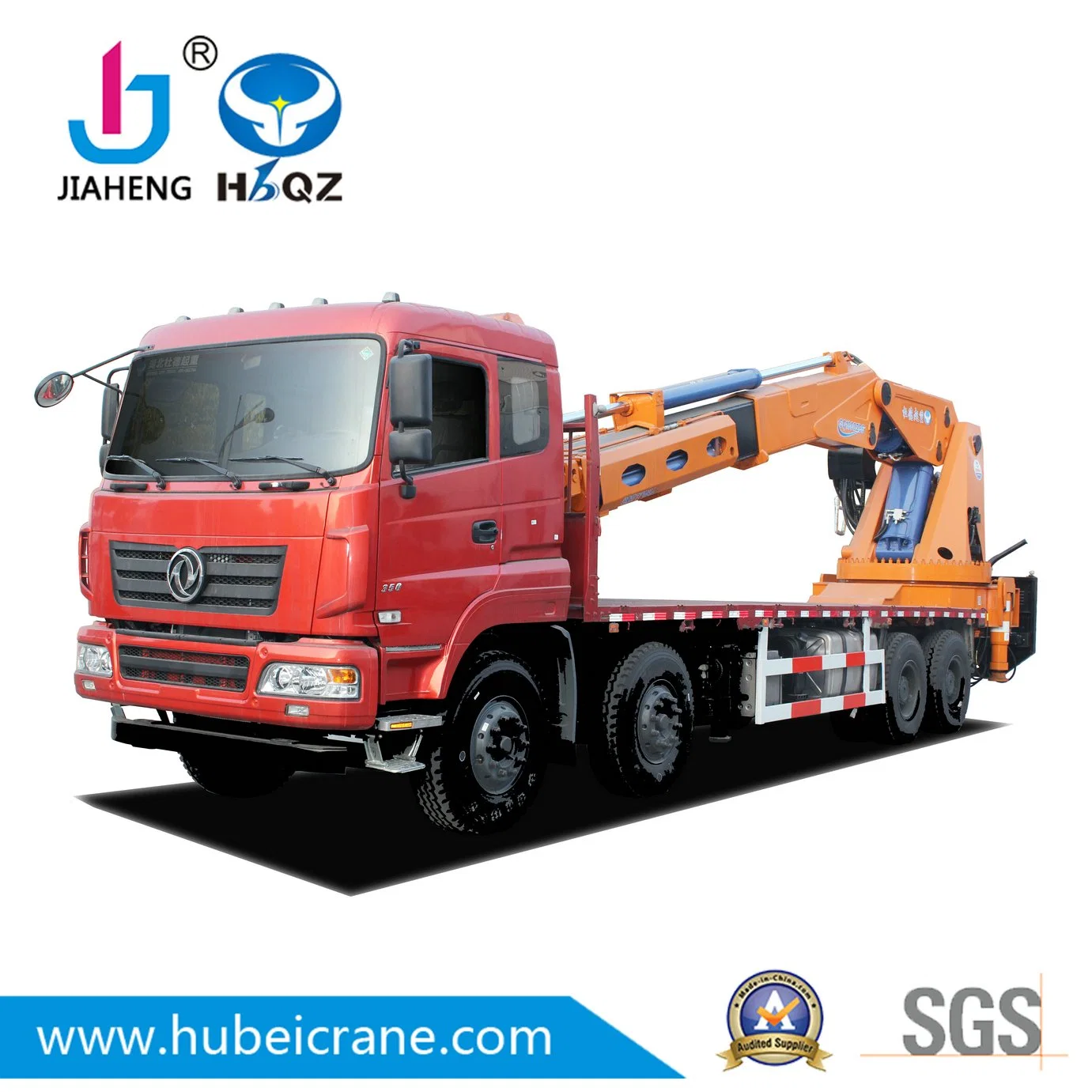 Factory Direct 90 Tons  Heavy Duty HBQZ knuckle Boom Truck Mounted Crane For Promotion