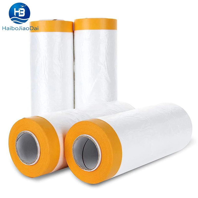 Promotional Car Automotive Masking Film Pre Taped Pre-Taped Masking Film for Automotive Painting