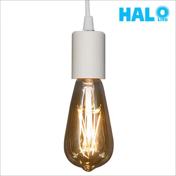 Halolite Filament Bulb LED Lamp 6W E27 E26 St64 Non-Dimmable Amber Light