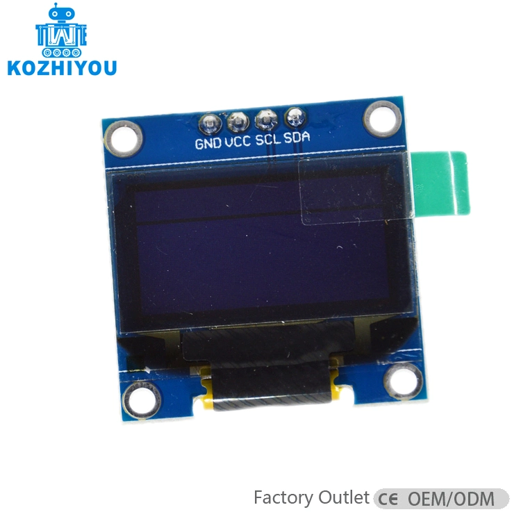 MÓDULO de visor LED OLED LCD 128X64 para Arduino I2C de 0.96" Série IIC (Azul/Branco)