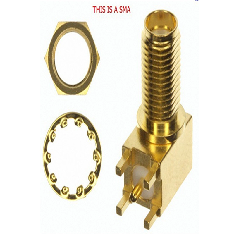 Long Reach SMA Female Connector for PCB Assembly