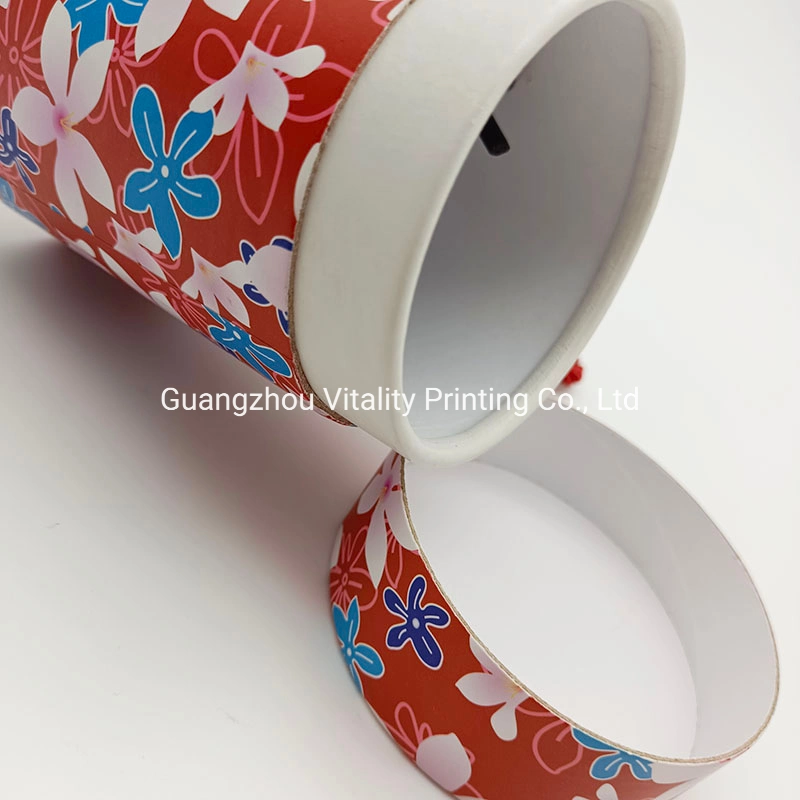 Wholesale/Supplier Printed Color Round Tea Packaging Box Cardboard Tube Loose Tea Paper Cans