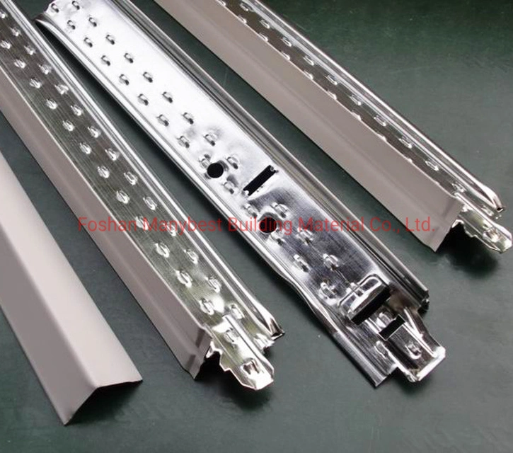 Acoustic False Ceiling Suspended Ceiling Frame T Bar Accessories Furring Channel Price/ T Grid