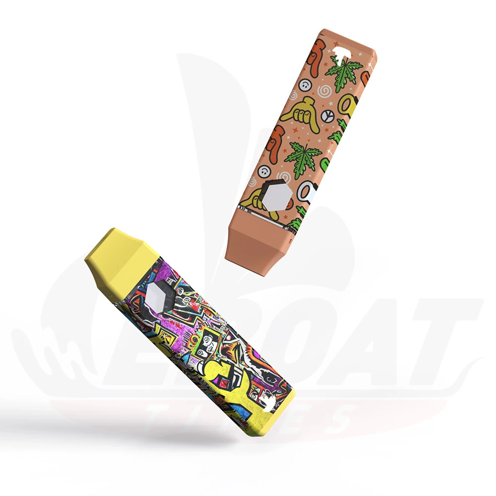 Más recientes desarrollado Eboat Post Venta al por mayor libre Vape multicolor 1ml de aceite espeso desechables pilas recargables D8 Vape Pen