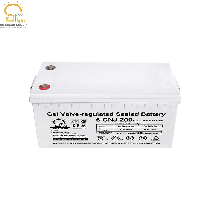 Manufacturer Lead Acid Gel Battery 12V 200ah for Solar Energy System