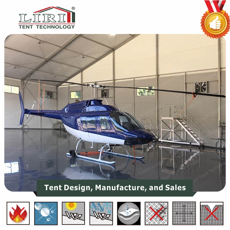 Aircraft Hangar Tent with Big Rolling Door for Hangar and Helicopter