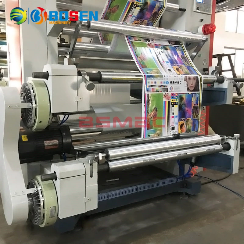 6 آلة Flexo Prinitng الملونة لفيلم الورق غير منسوجة الطباعة