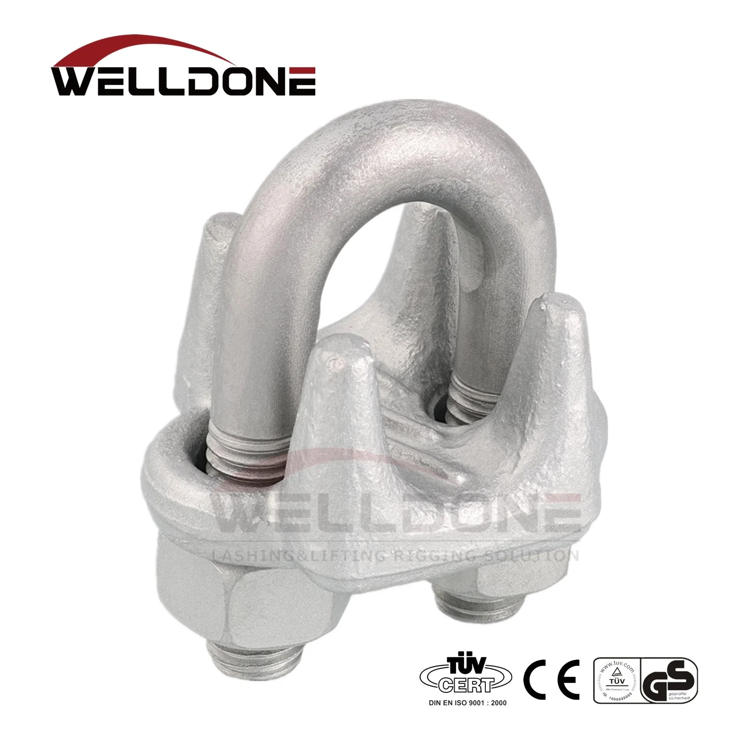 G450 Steel Galvanized Drop Forged Us Type Wire Rope Clip (CE, SGS, BV, ISO) Wire Rope End Fitting