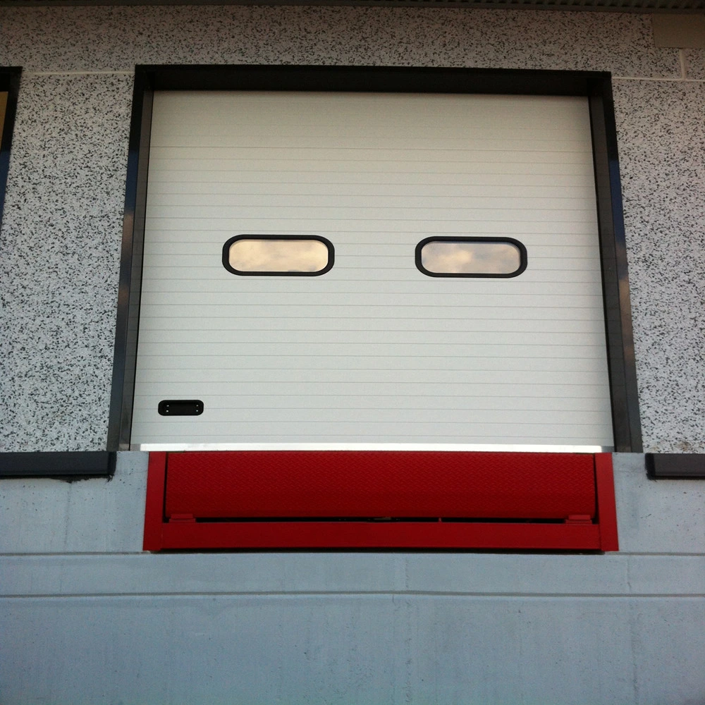 Overhead Red Color Roll up Sectional Door for Fire Station