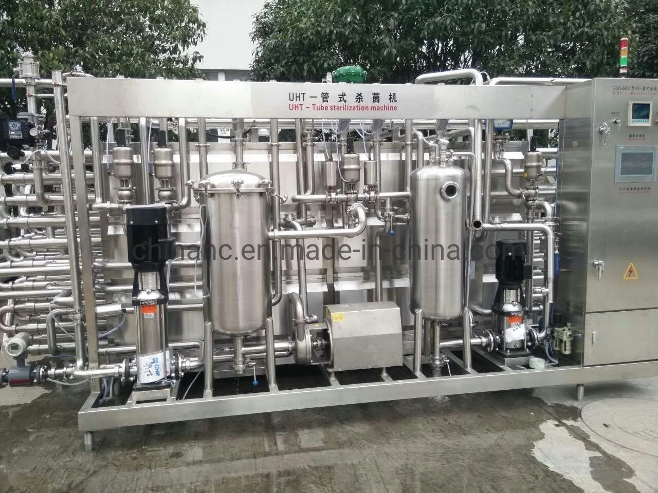 Industrial Use 2500L/H Dairy Milk Uht Pasteurizador