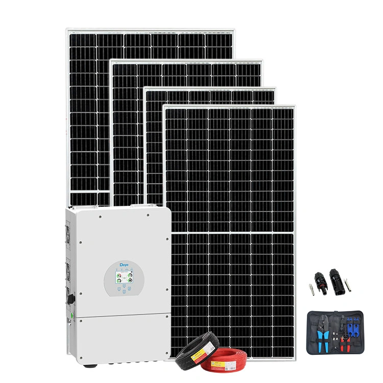 50kw 100kVA Ongrid completo Sistema de Energia Solar Kit inicial de 10 kw Sistema de Energia Solar conjunto híbrido completo com bateria de lítio