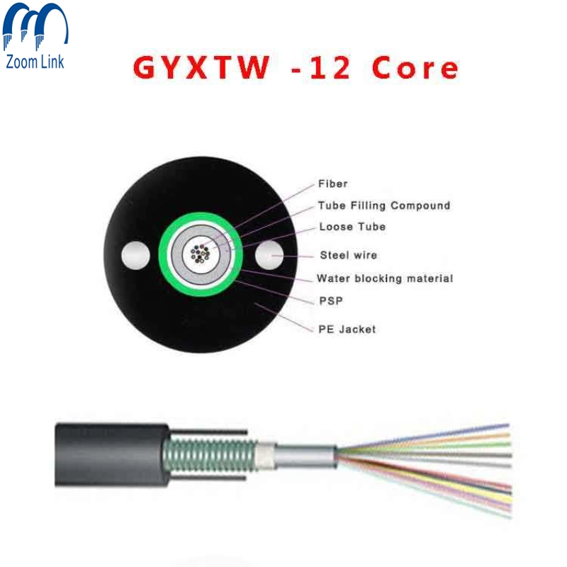 Manufacturing Gcabling Fiber Optical Cable FTTH Outdoor GYXTW GYTS GYTA Gyfta