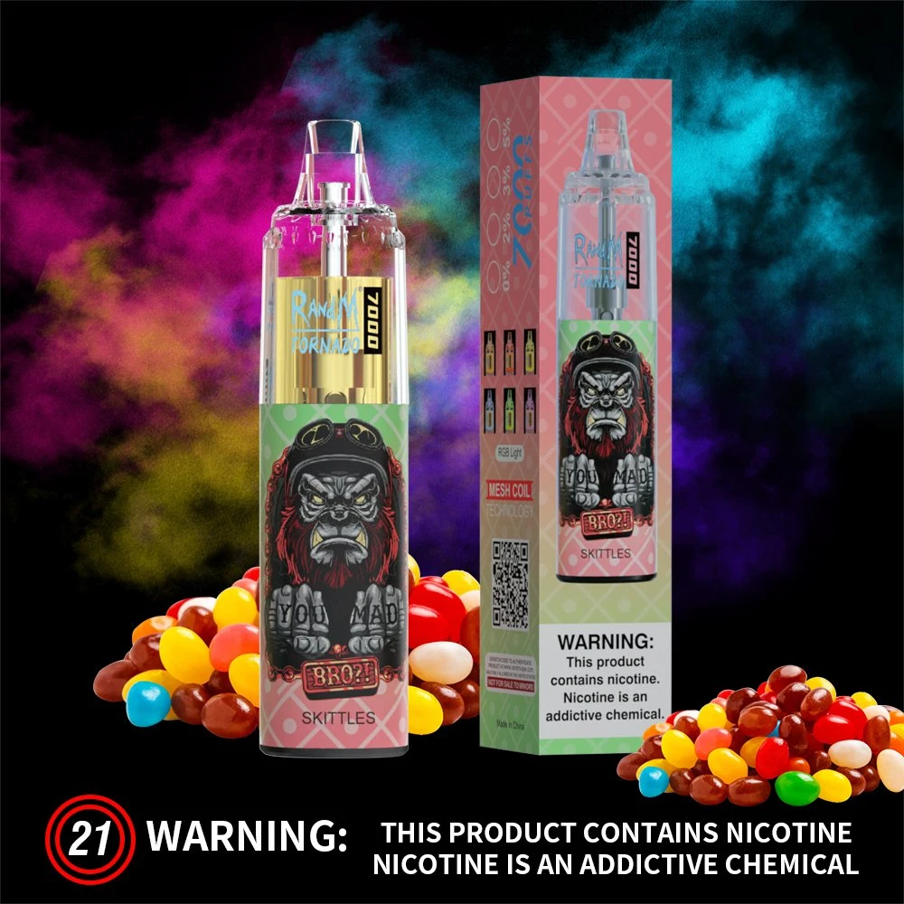 Fumot Randm Tornado 7000 Puffs vaporizador eléctrico desechable VAPE vacío E Cigarette mayorista