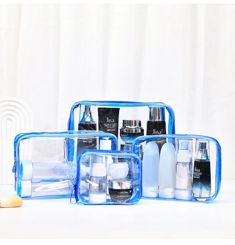 Women Makeup Bag Waterproof Clear PVC TPU Travel Cosmetic Case