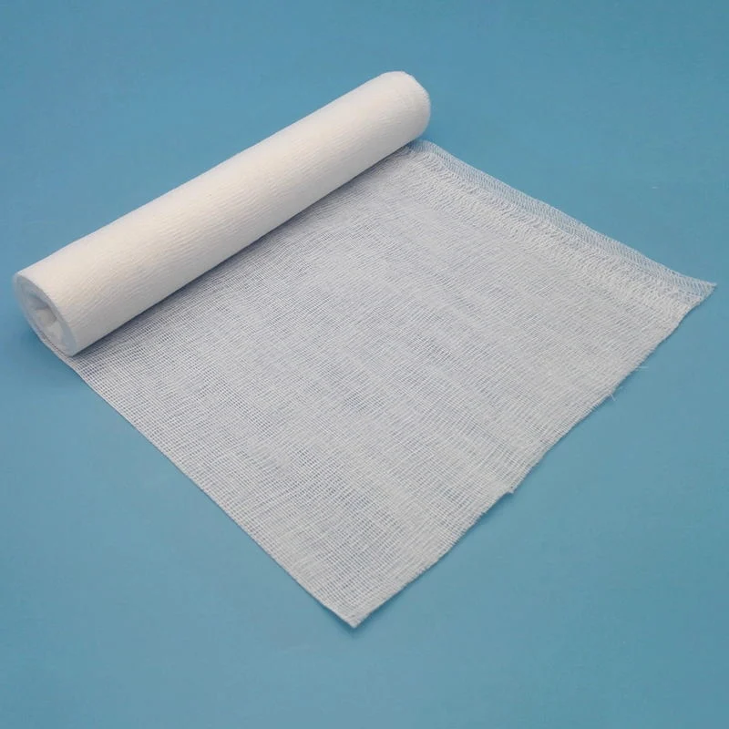 High Standard Dressing Medical Sterile Fabric Bandage Gauze Roll Cotton Conforming Bandage Medical Surgical Consumables