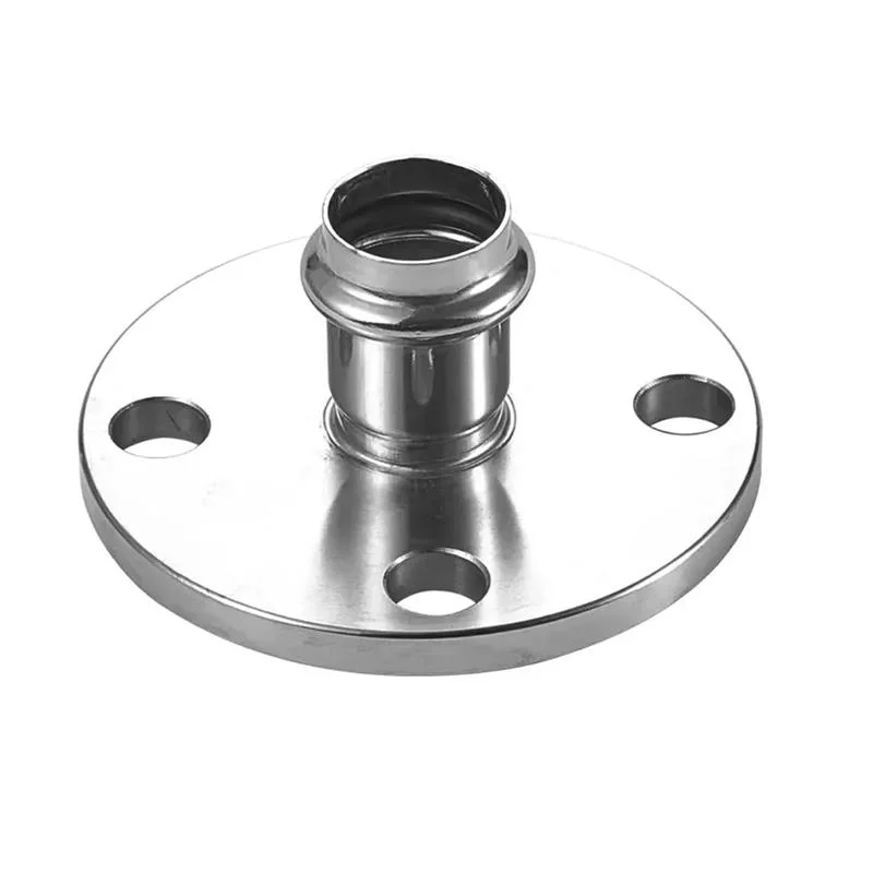 Pressfittings V-Contour Flange Coupling with Pressing Stainless Steel Pipe