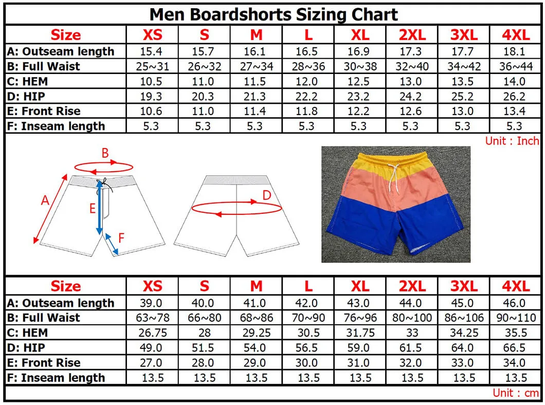 Custom Mens Elastic Waist Swimming Trunks Running Shorts Casual Swimwear Beachwear with Brief Liner