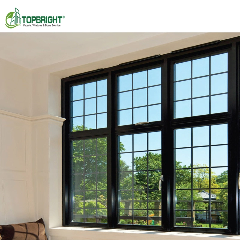 Topbright Nfrc Insulation Window Glass Thermal Break Aluminum Casement Windows and Door