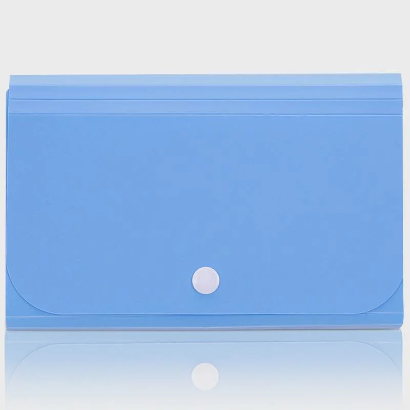 Fresh A6 PP Plastic Button Expanding File Folder with 13 Pockets