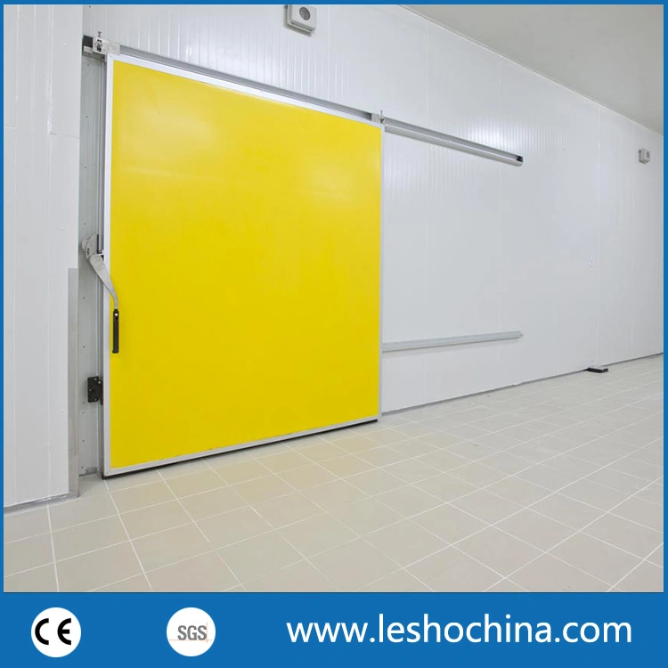 Industrial Automatic or Manual Polyurethane Sandwich Panel Thermal Insulated Stainless Steel Cold Storage Freezer Room Sliding Door for Cold Chain Warehouse