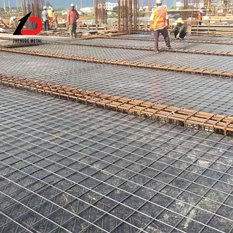 Building Material Steel Galvanized or PVC Coated Customized Welded Wire Rebar Mesh for Housing Construction Municipal Administration