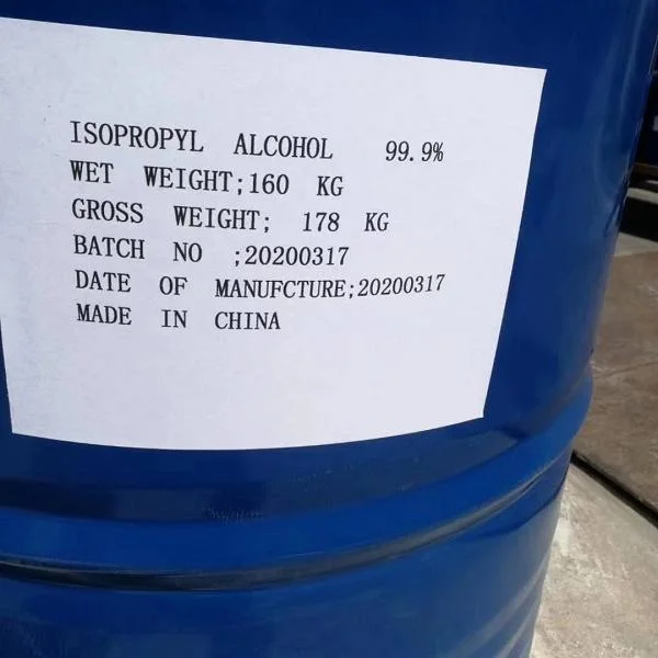 67-63-0 High Purity 99.9% Ipa Isopropyl Alcohol for Dehydrating Agent with Lowest Price