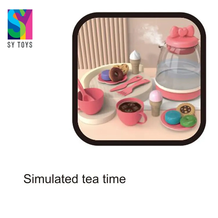 Sy New Arrivals Rollenspiel Beliebte Simulierte Elektrische Möbel Mächtig Vorgeben Spiel Spray Wasserkocher Afternoon Tea Set Spielzeug für junge