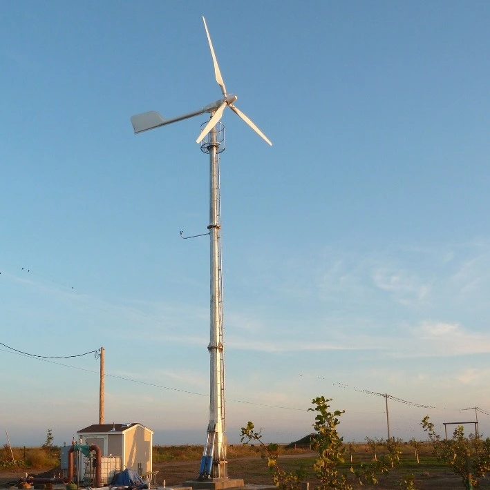 Anhua 10kw de bajo ruido fuera de la red de seguridad tipo ejecutando generador de energía eólica