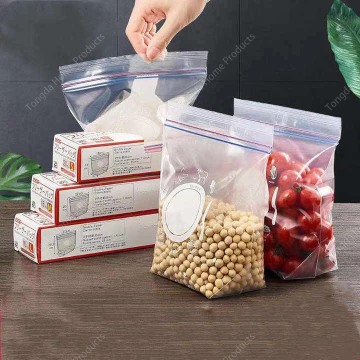 Wholesale Food Packaging Colourful Frozen Freezer Ziplock Baggies for Semi Vacuum Plastic Storage Bag