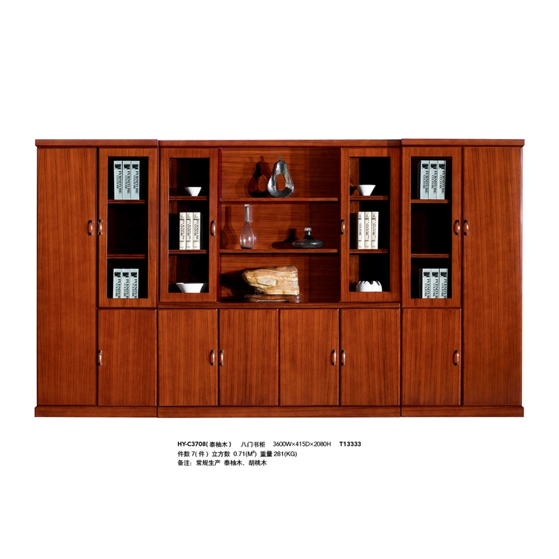 Popular Office Furniture Wood Display Office File Book Shelf (HY-C1007)