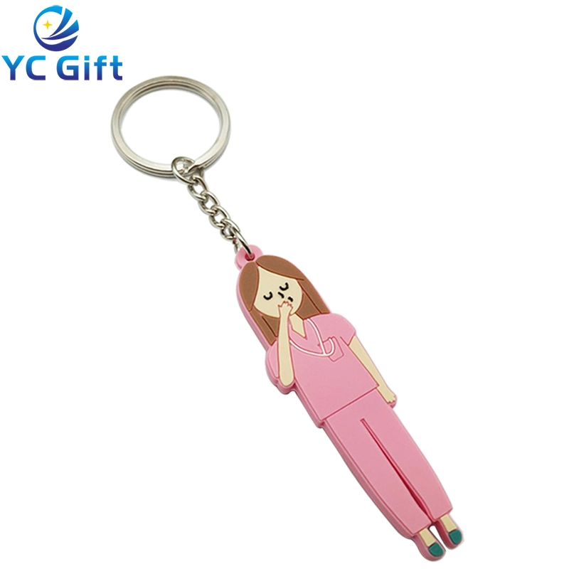 Wholesale/Supplier Custom Soft PVC Blank Plastic Keyrings Fashion Decoration Souvenir Eagle Keychain Sublimation Blanks Key Holder Toys for Promotional Gift