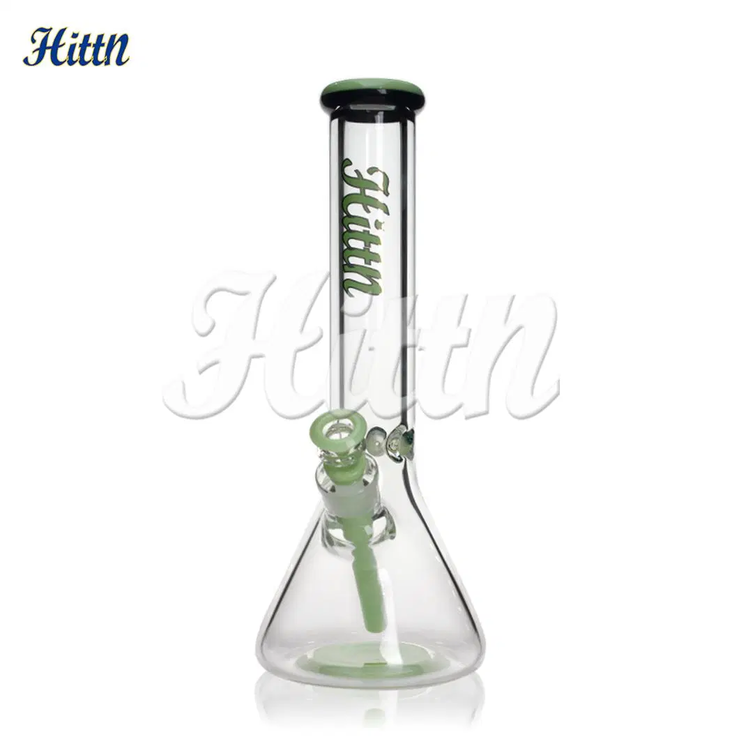 Hittn 13.5 polegadas leite Verde base copo 9 mm borossilicato Pyrex Conjunto de vidro para fumantes Hookah Shisha tubo de água de vidro