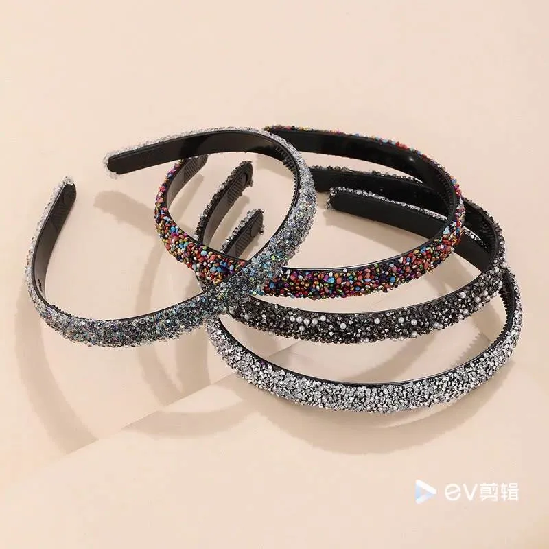 New Popular Baroque Style Colorful Crystal Fashionable Hair Band