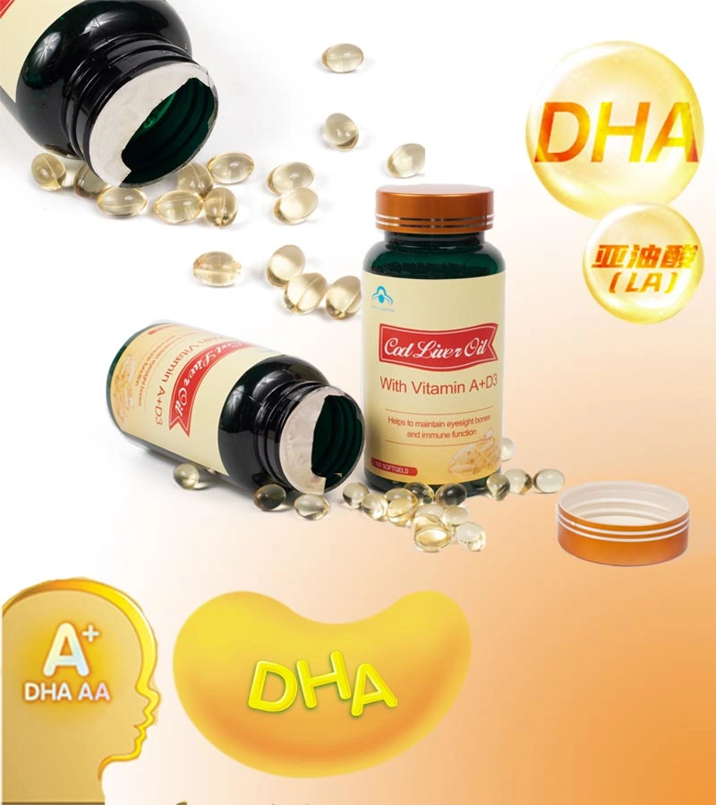 Various Contents of Deep Sea Cod Liver Oil Soft Capsules