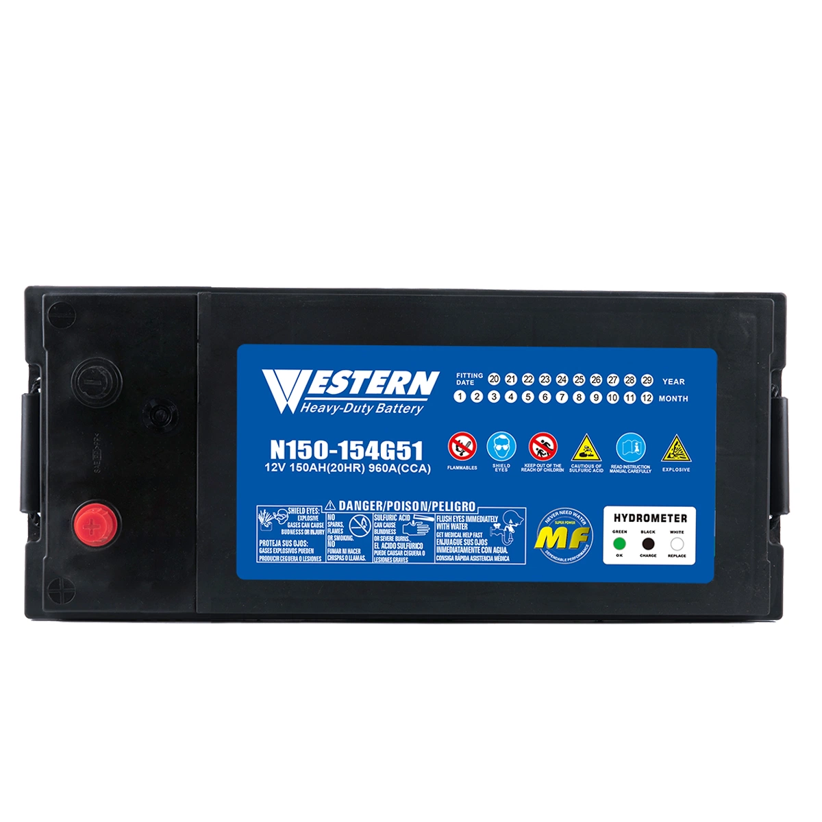 N150 Mf/Maintenance-Free Automotive/Car/Truck-Battery for Heavy-Duty Automobile/Auto Vehicle SLA 12V/150ah