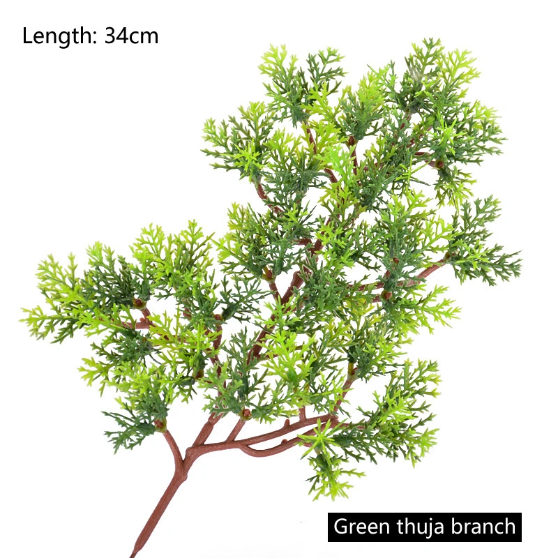 Artificial Christmas Twig PE Plastic Jumbo Pine Spray Artificial Plant for Holiday Decoration