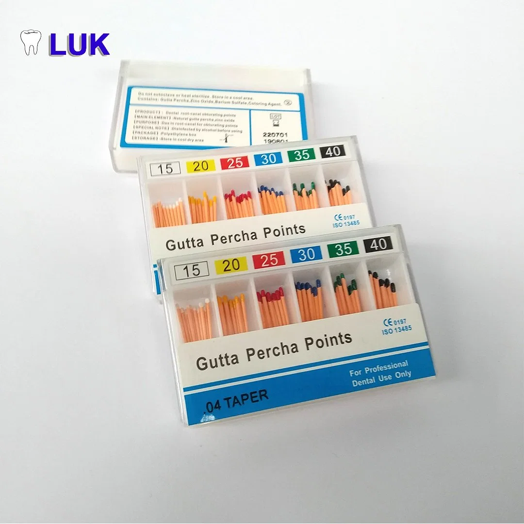 Manufacture All Sizes Dental Disposable Endodontic Root Canal Gutta Percha Points