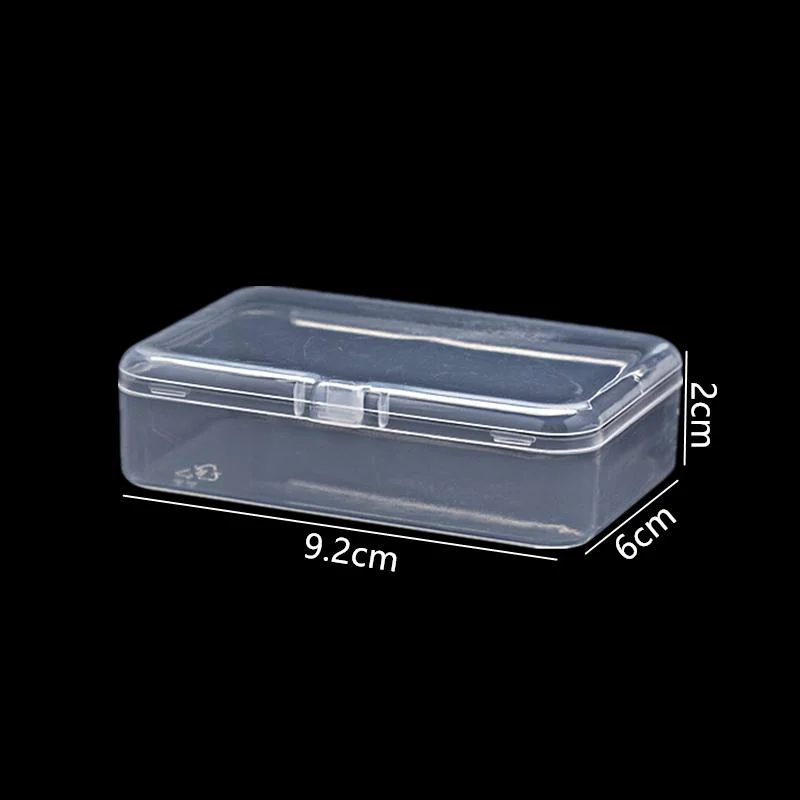 PP transparente de plástico con tapa caso vacío cebo cebo de pesca abordar Embalaje Caja contenedor de almacenamiento de piezas