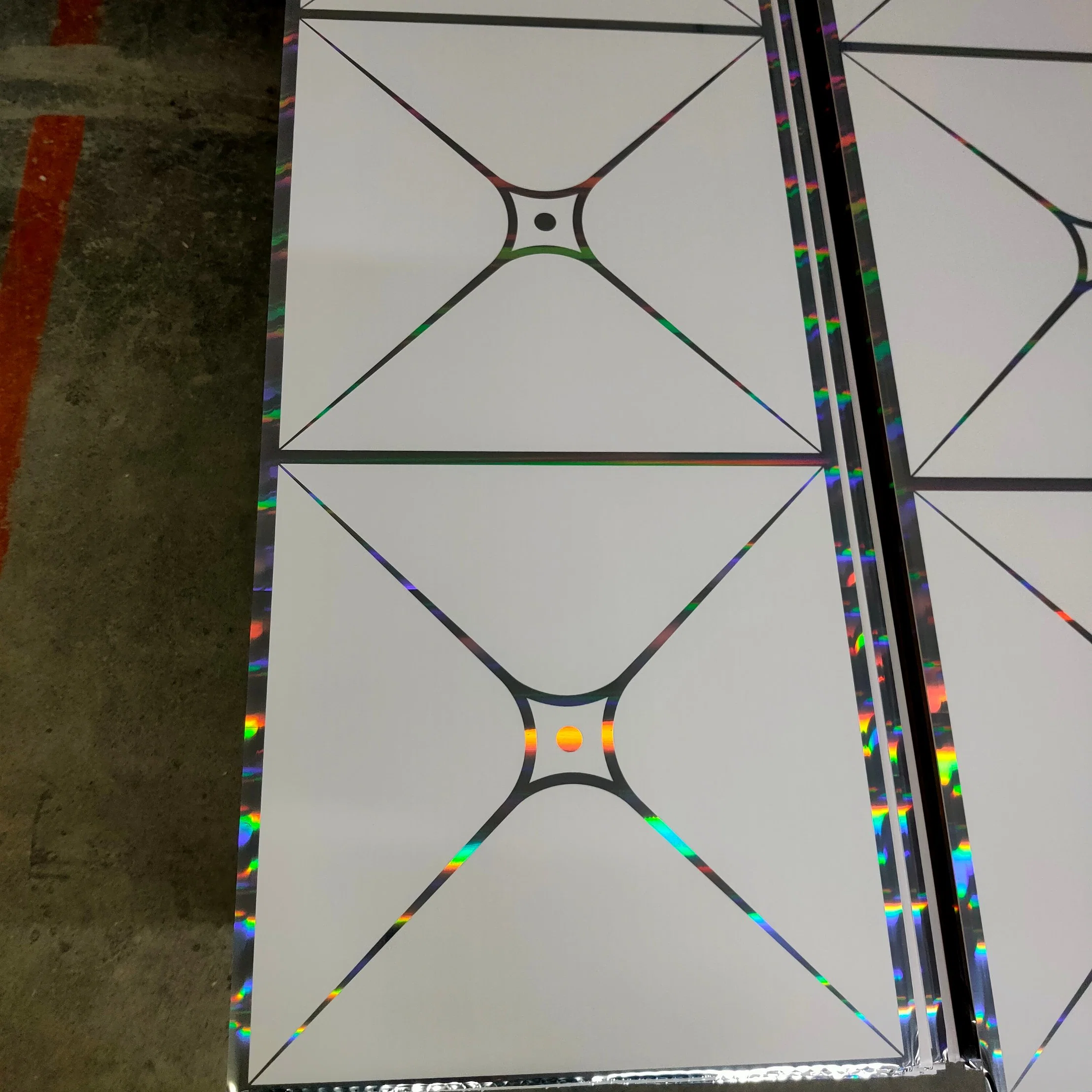 Laser PVC Ceiling Panel Squared Pattern for Home House Roof Decoration Building Material Ceiling Board PVC Sheet
