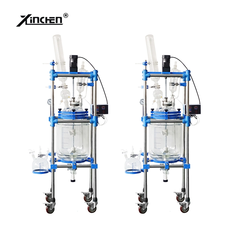 Industrial Chemical Industries Jacketed Glass Reactor for Distillation and Solvent Recovery with Competitive Price