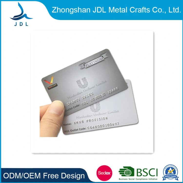 Bulk Custom Design Engraved Personalized Business Metal VIP Membership, Hotel Key PVC Plastic Card