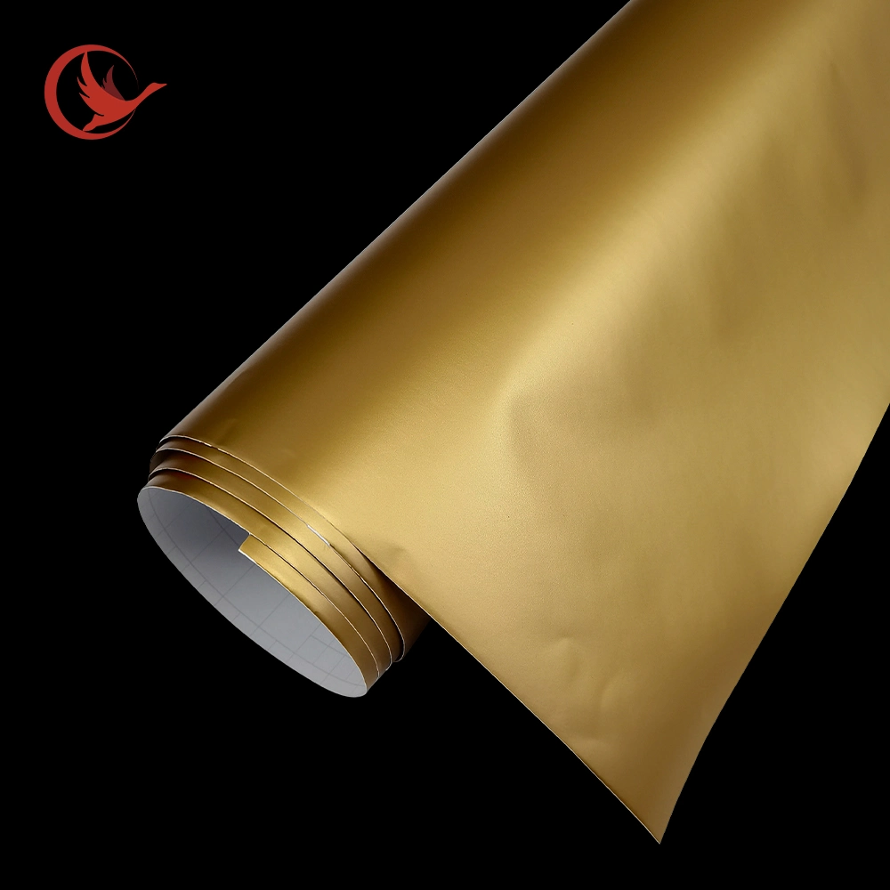 Self Adhesive Colored Vinyl Roll 140g Cutting Plotter PVC Self-Adhesive Matte Gold Silver Sticker Vinyl Paper